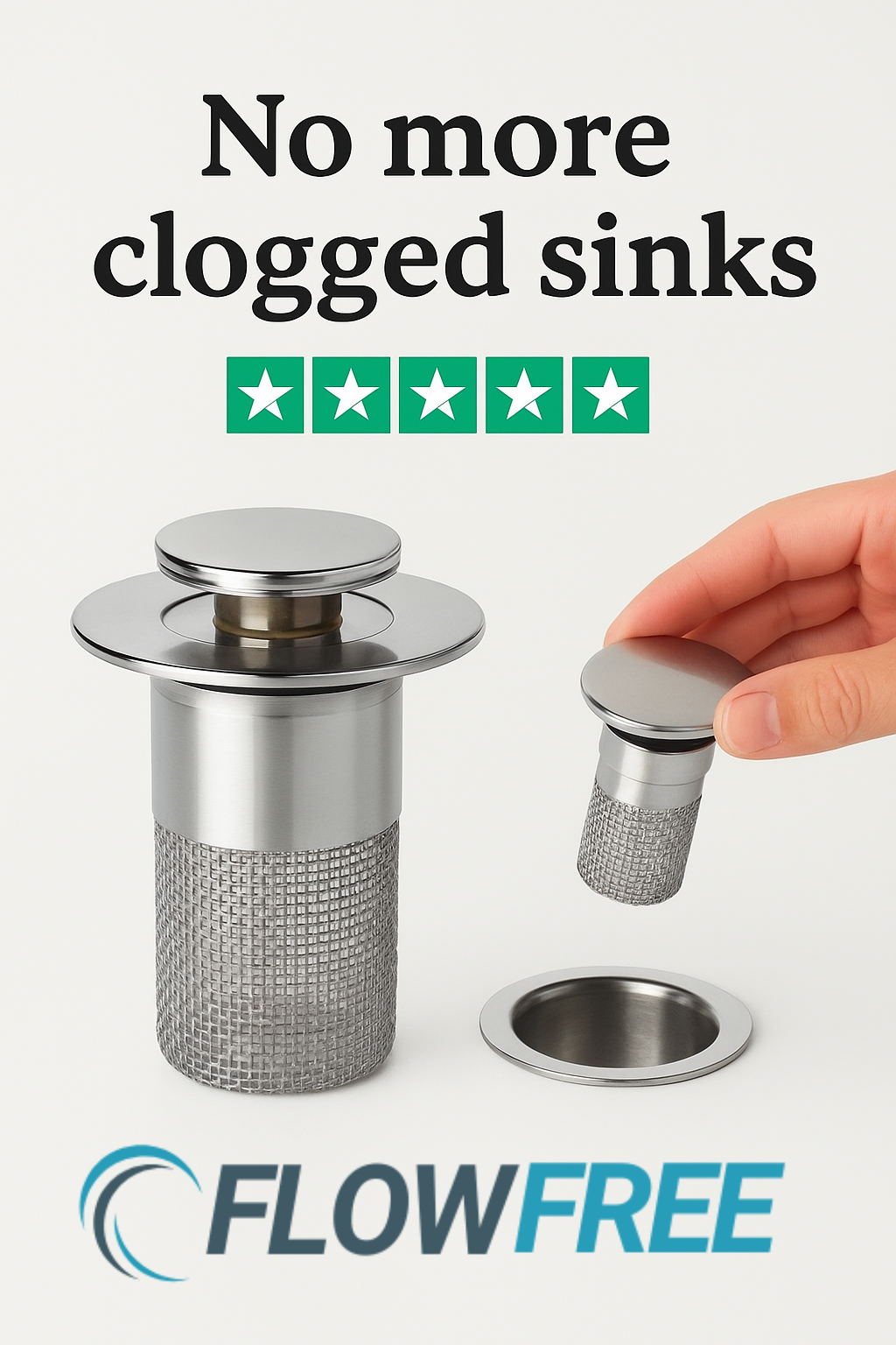 FLOWFREE™ Bathroom Sink Stopper